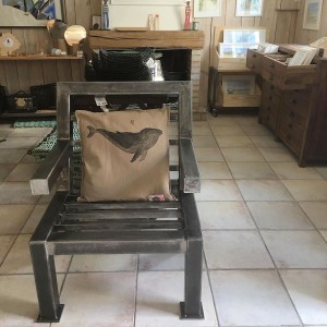 Fauteuil en acier Money Blues